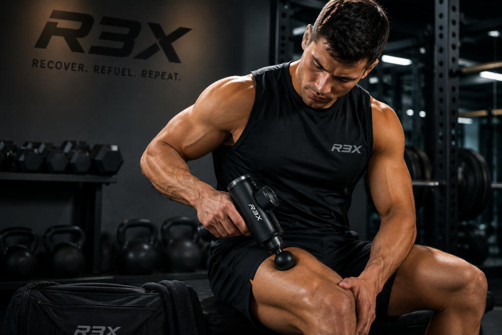Athletes training in a high-performance gym environment